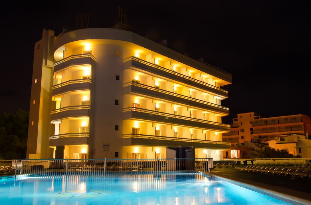Bellevue Belsana Hotell Puerto Colom Exteriör bild